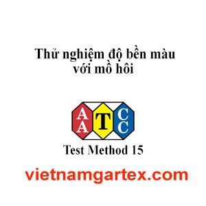 AATCC TM15 Thử độ bền màu với mồ hôi