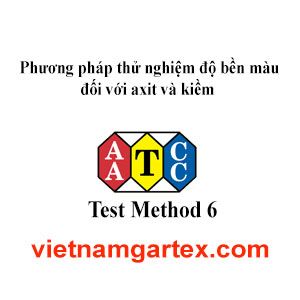 AATCC TM6 Độ bền màu đối với axit và kiềm