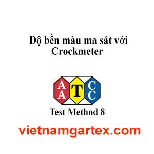 AATCC TM8 Thử độ bền màu ma sát với Crockmeter