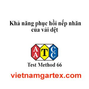 AATCC TM66 Khả năng phục hồi nếp nhăn của vải dệt