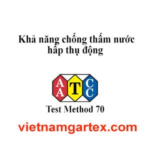 AATCC TM70 Khả năng chống thấm nước hấp thụ động