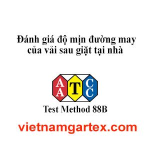AATCC TM88B đánh giá độ mịn đường may của vải sau giặt tại nhà