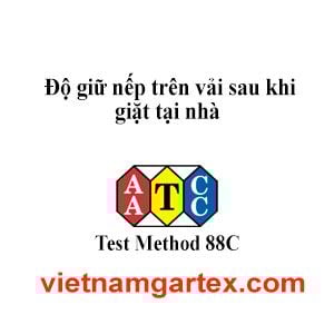 AATCC TM88C Độ giữ nếp trên vải sau khi giặt tại nhà