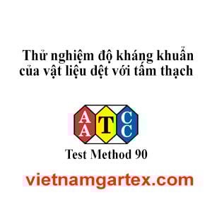 AATCC TM90 Thử nghiệm độ kháng khuẩn của vật liệu dệt với đĩa thạch