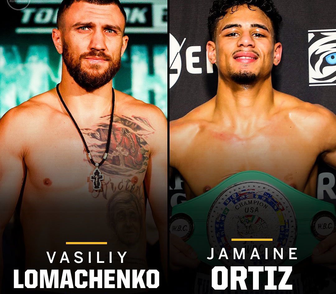 Chính thức: Lomachenko sẽ đối đầu Jamaine Ortiz vào 29/10/2022