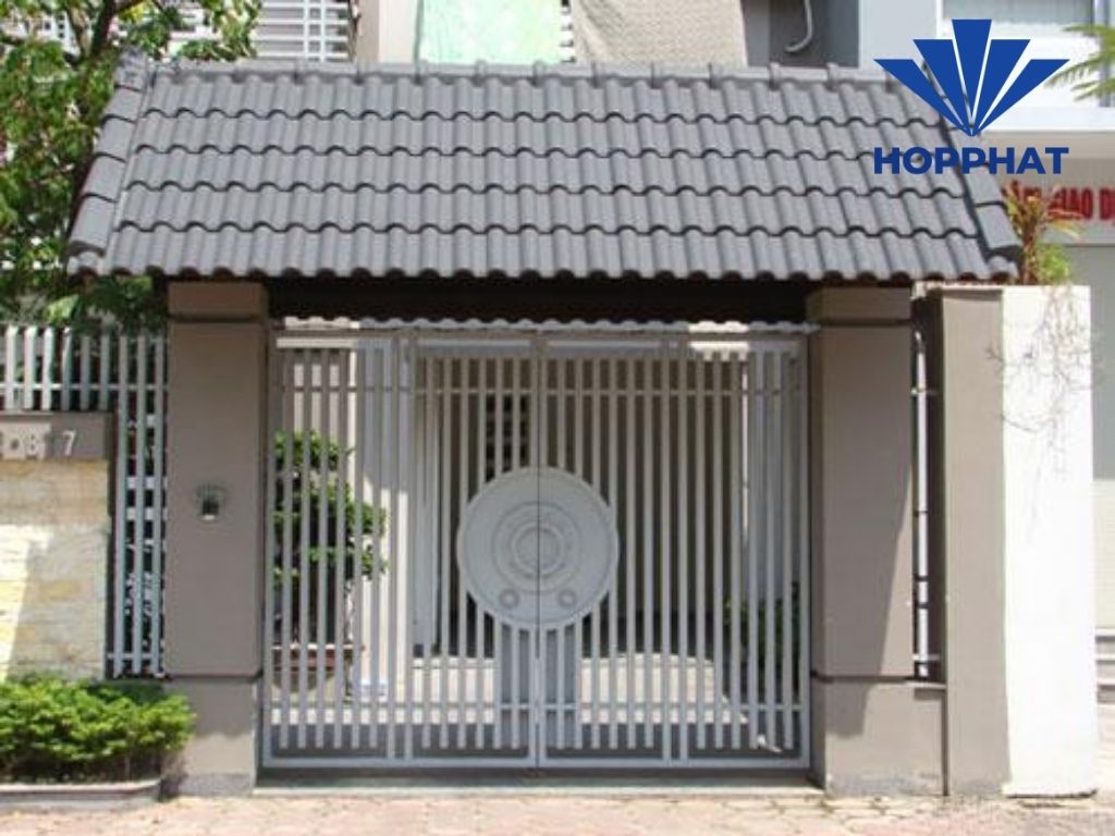 Gia công cửa cổng, mái che, nhà tiền chế