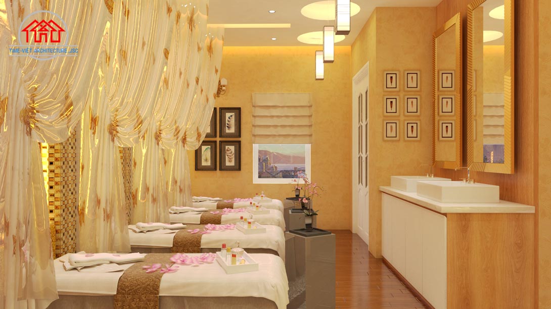thiết kế spa tiêu chuẩn