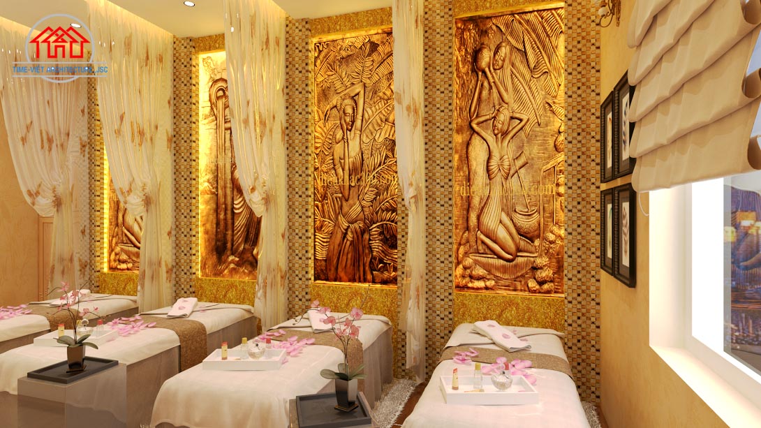 thiết kế spa sang trọng
