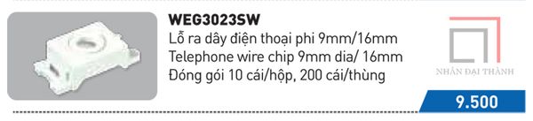 * Catalogues Lỗ ra dây điện thoại WEG3023SW