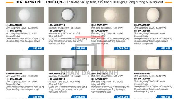 Catalogue của Đèn trang trí Led nhỏ gọn Panasonic