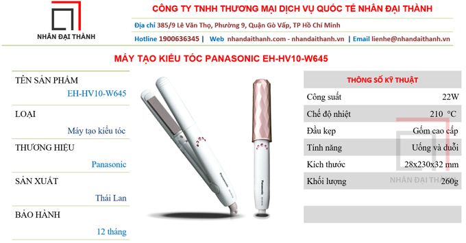 Bán Máy tạo kiểu tóc Panasonic EH-HV10-W645: Tại đây, chúng tôi cung cấp máy tạo kiểu tóc Panasonic EH-HV10-W645 chính hãng với chất lượng đảm bảo. Sản phẩm thiết kế gọn nhẹ, dễ sử dụng và hiệu quả cho mọi loại tóc. Không chỉ đảm bảo máy còn mới 100%, mà giá cả còn rất hợp lý.