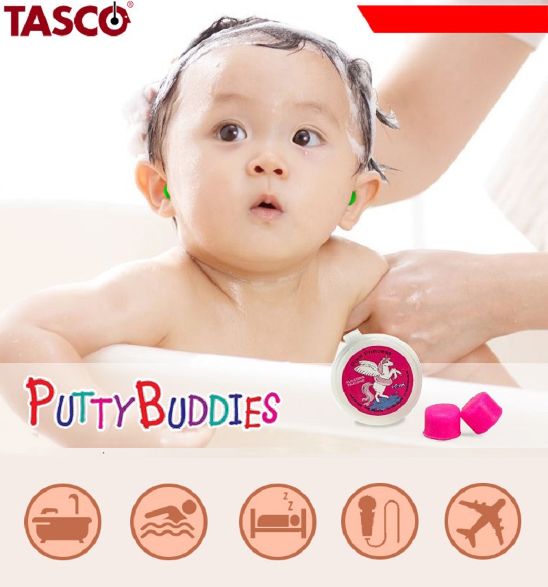 Tác dụng nút bịt tai chống ồn cho trẻ sơ sinh Tasco PuttyBuddies