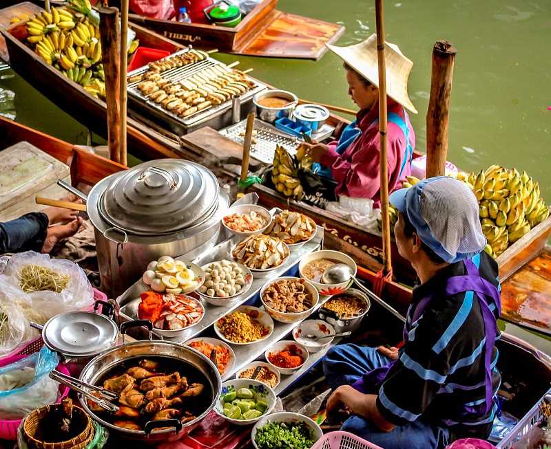 chợ nổi thái lan bangkok
