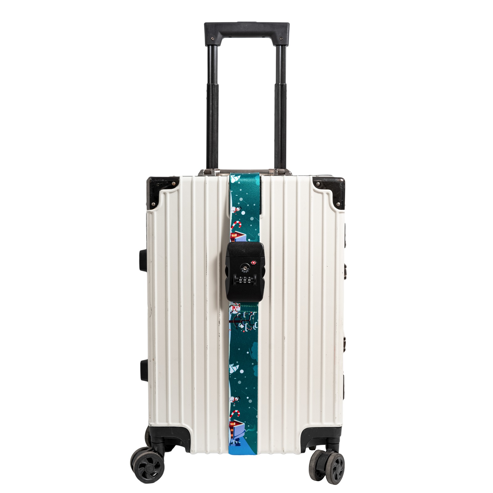 Dây đai ràng vali loại dây đơn Go&Fly khóa TSA cao cấp dày 1.5 mm winter xanh lá
