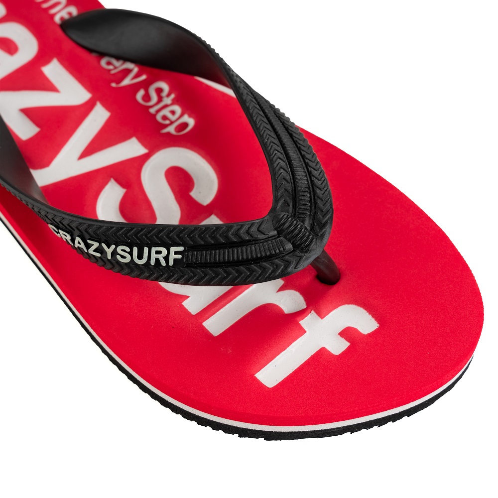 Dép xốp đi biển nam siêu nhẹ Crazy Surf CF-6034 Đỏ