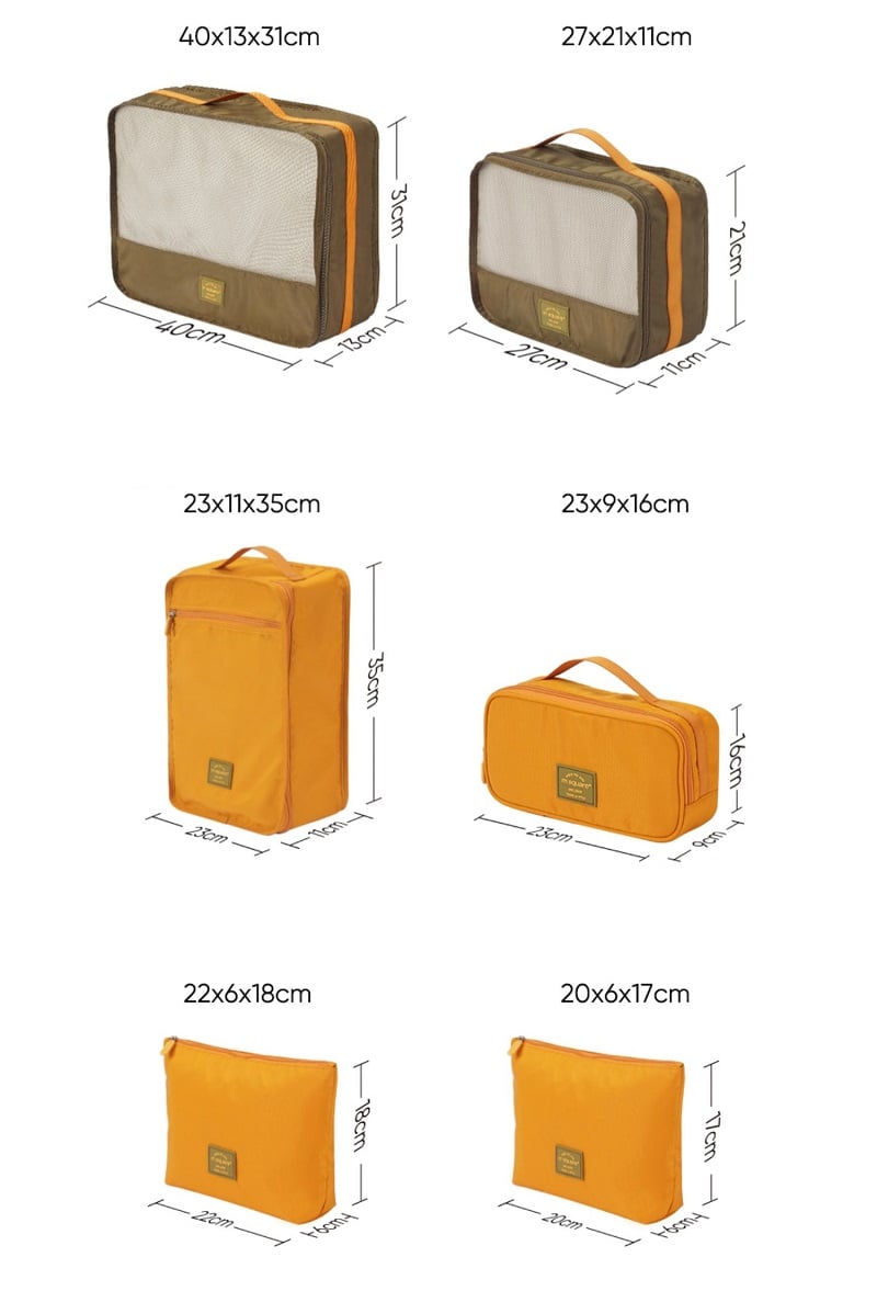 Set 7 túi đựng đồ du lịch công tác Msquare New System
