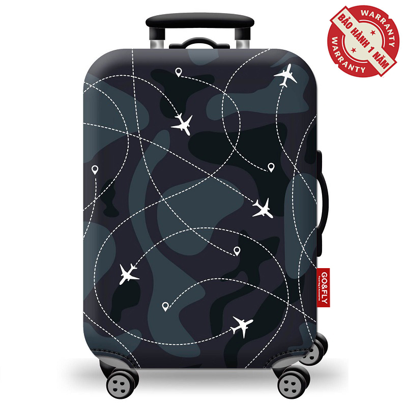 Áo bọc vali thun Go&Fly Camo (Vải dày) Size 20- 24- 28