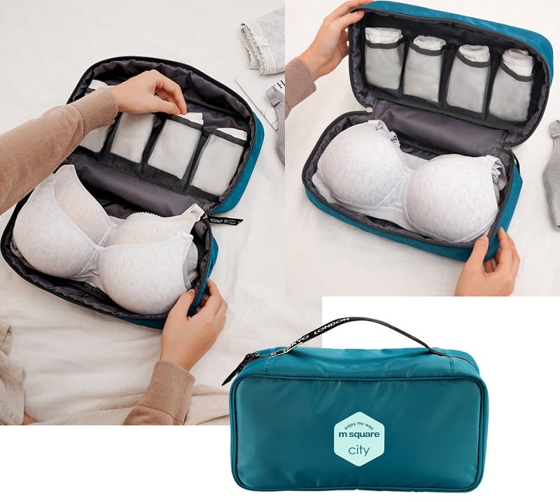 Túi đựng đồ lót du lịch Msquare Underwear Storage Bag màu xanh blue tiện dụng, nhỏ gọn