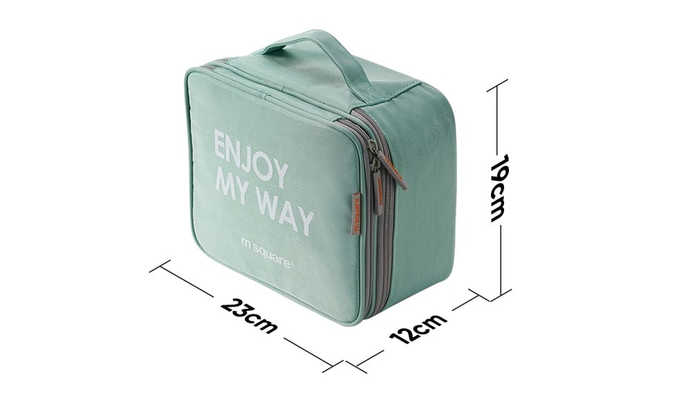 túi đựng mỹ phẩm msquare dáng hộp du lịch cao cấp