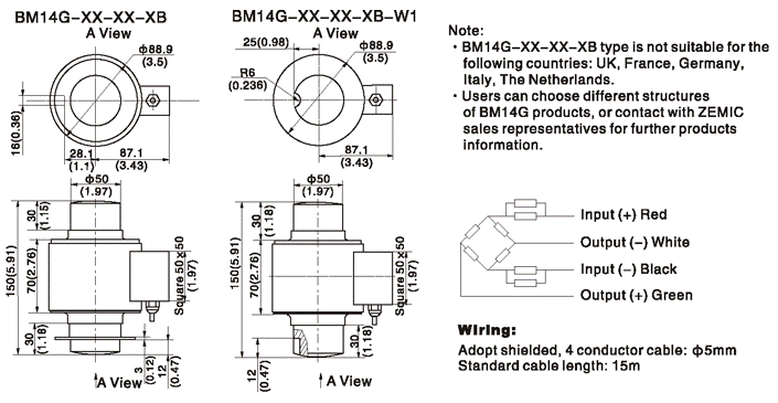 BM14G loadcell datasheet