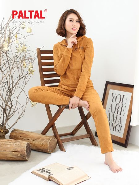đồ bộ mặc nhà Paltal chất liệu nhung