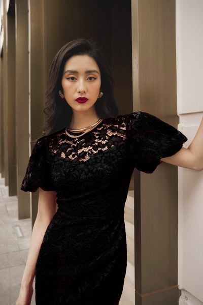 Váy Đầm Mùa Đông Tuổi Trung Niên Đầm Len Trẻ Trung  Ngọc Bích Fashion