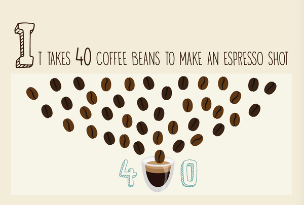 Do you know? It takes up to 18 coffee trees to serve you 2 cups a day!