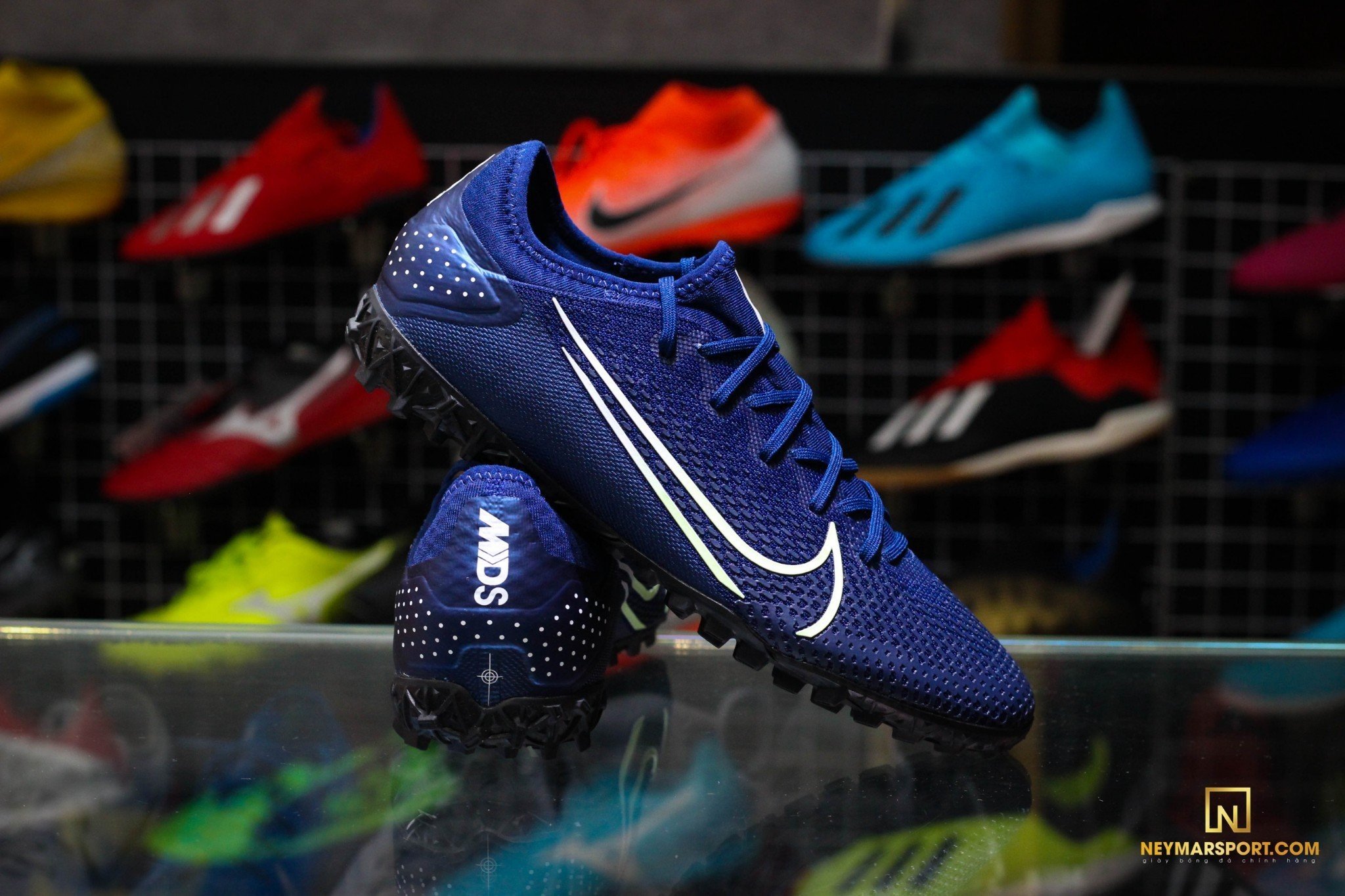 Giày đá banh chính hãng. Giày đá banh Nike. NIKE MERCURIAL VAPOR 13 PRO TF DREAM SPEED- BLUE VOID/BARELY VOLT/BLACK