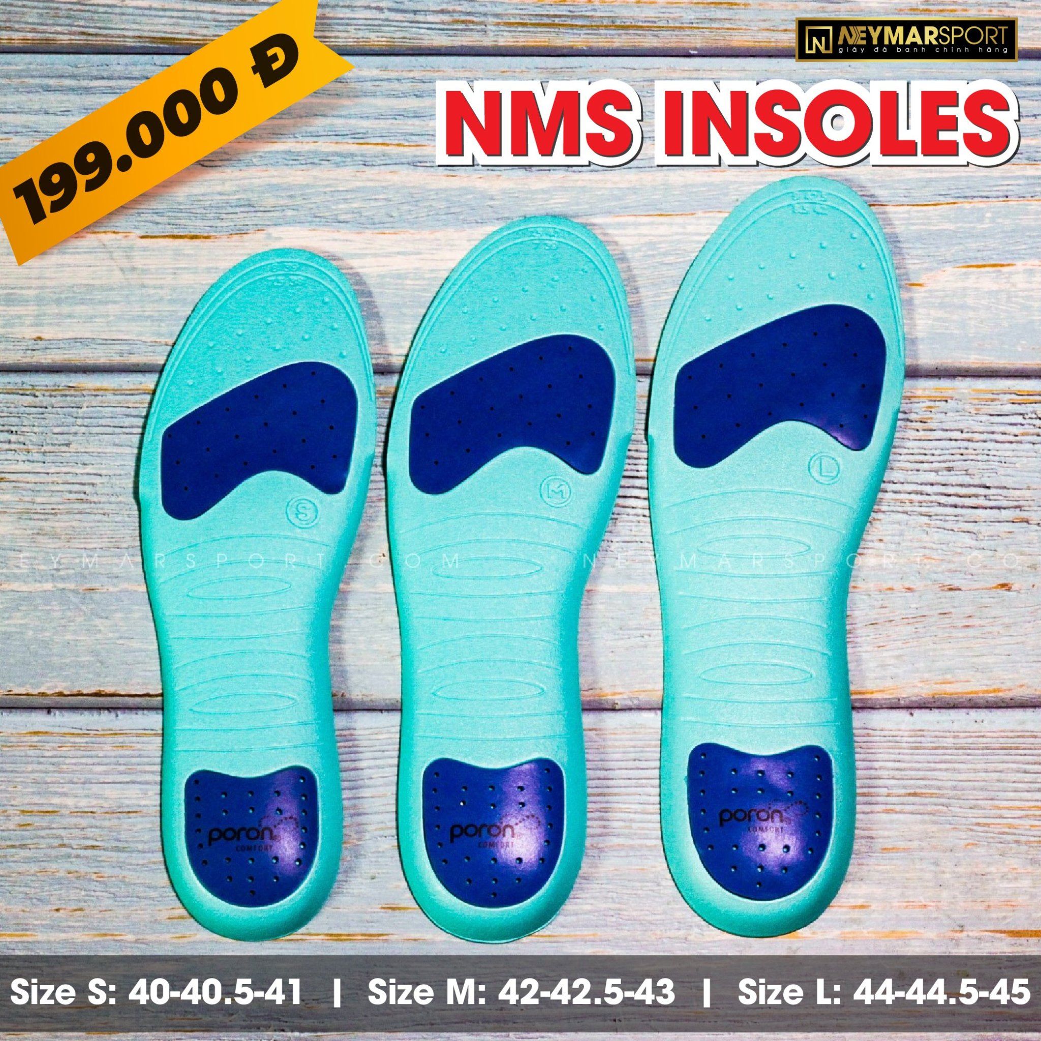 lót giày đá bóng chính hãng NMS INSOLES
