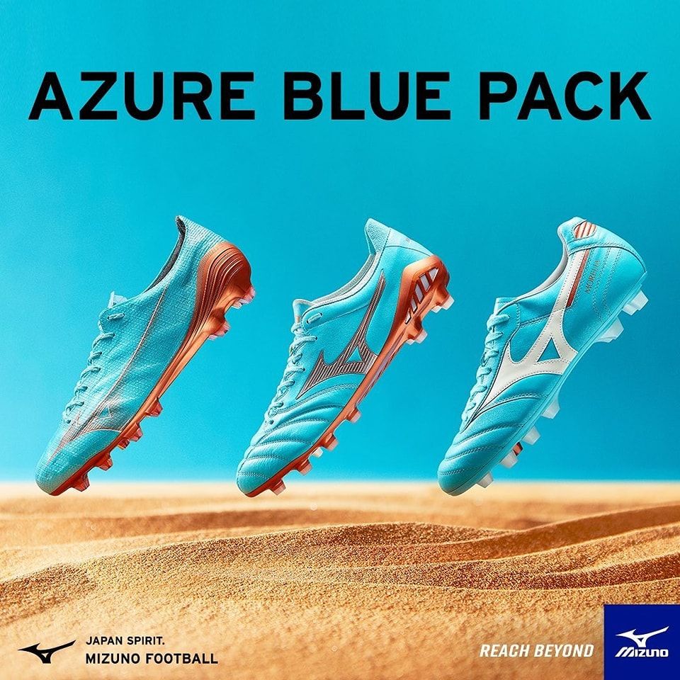 giày đá bóng Mizuno Azure Blue Pack