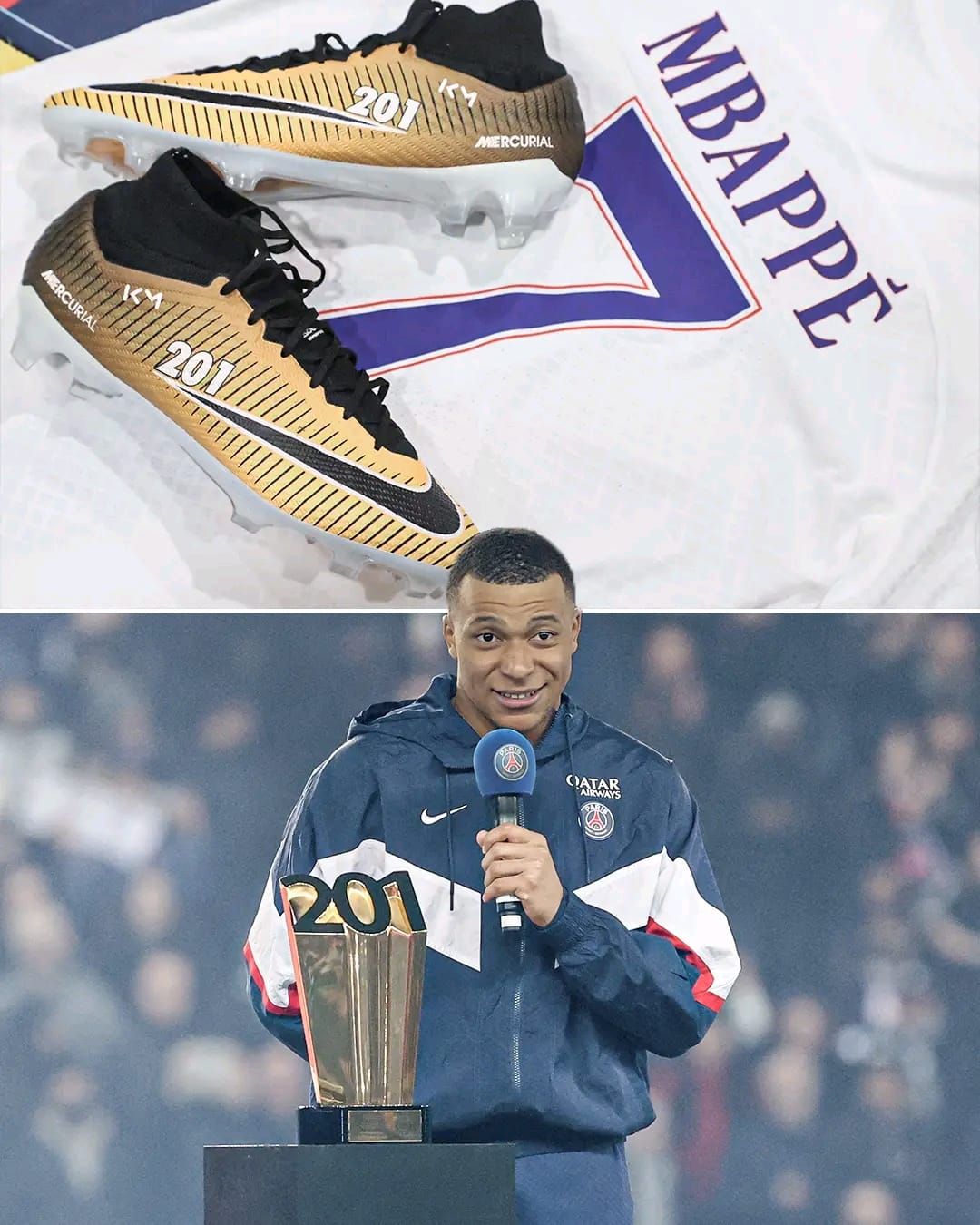 Nike ra mắt Mercurial đặc biệt để ăn mừng kỷ lục ghi bàn của Mbappe dành cho CLB PSG