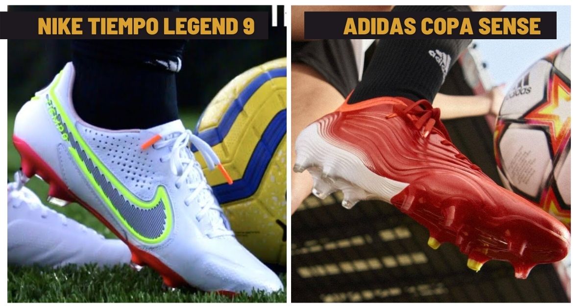 Bảng so sánh công nghệ giày đá bóng Nike Tiempo 9 và Copa Sense