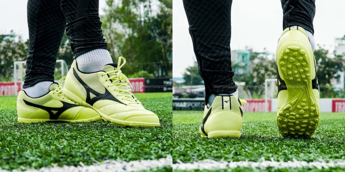 Giày đá bóng Mizuno Morelia Sala Club TF New Upper - Neon