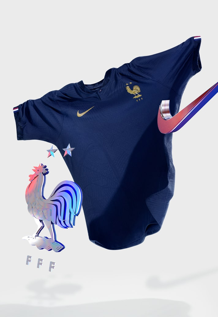Quần áo bóng đá thi đấu World Cup 2022 của Pháp
