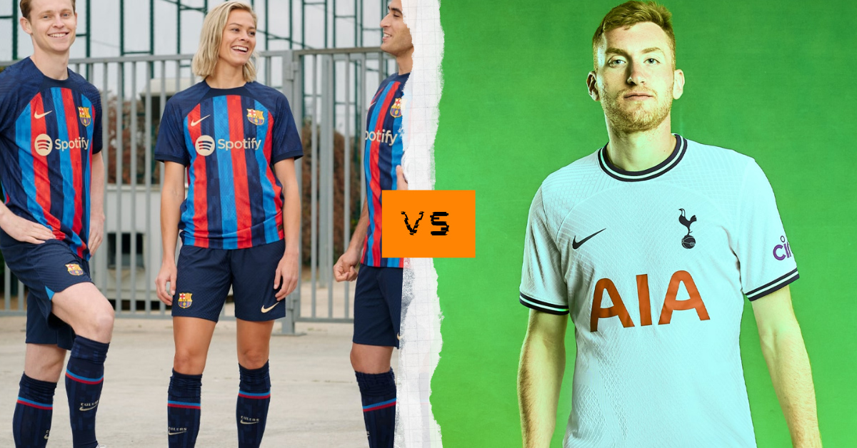 Khám phá 2 mẫu áo thi đấu mới của Barcelona và Tottenham