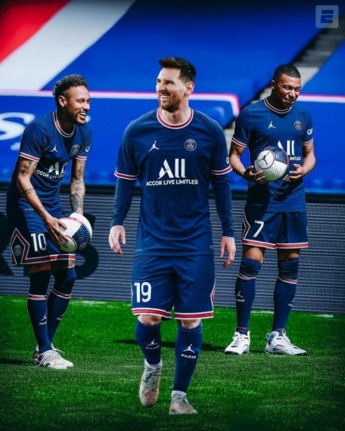 Chuyên môn và vị trí của bộ 3 Messi, Neymar, Mbappe