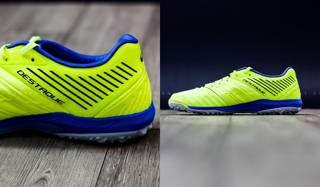 Giày đá bóng sân cỏ nhân tạo Asics Destaque FF 2 TF - Solar Yellow/Black/Blue