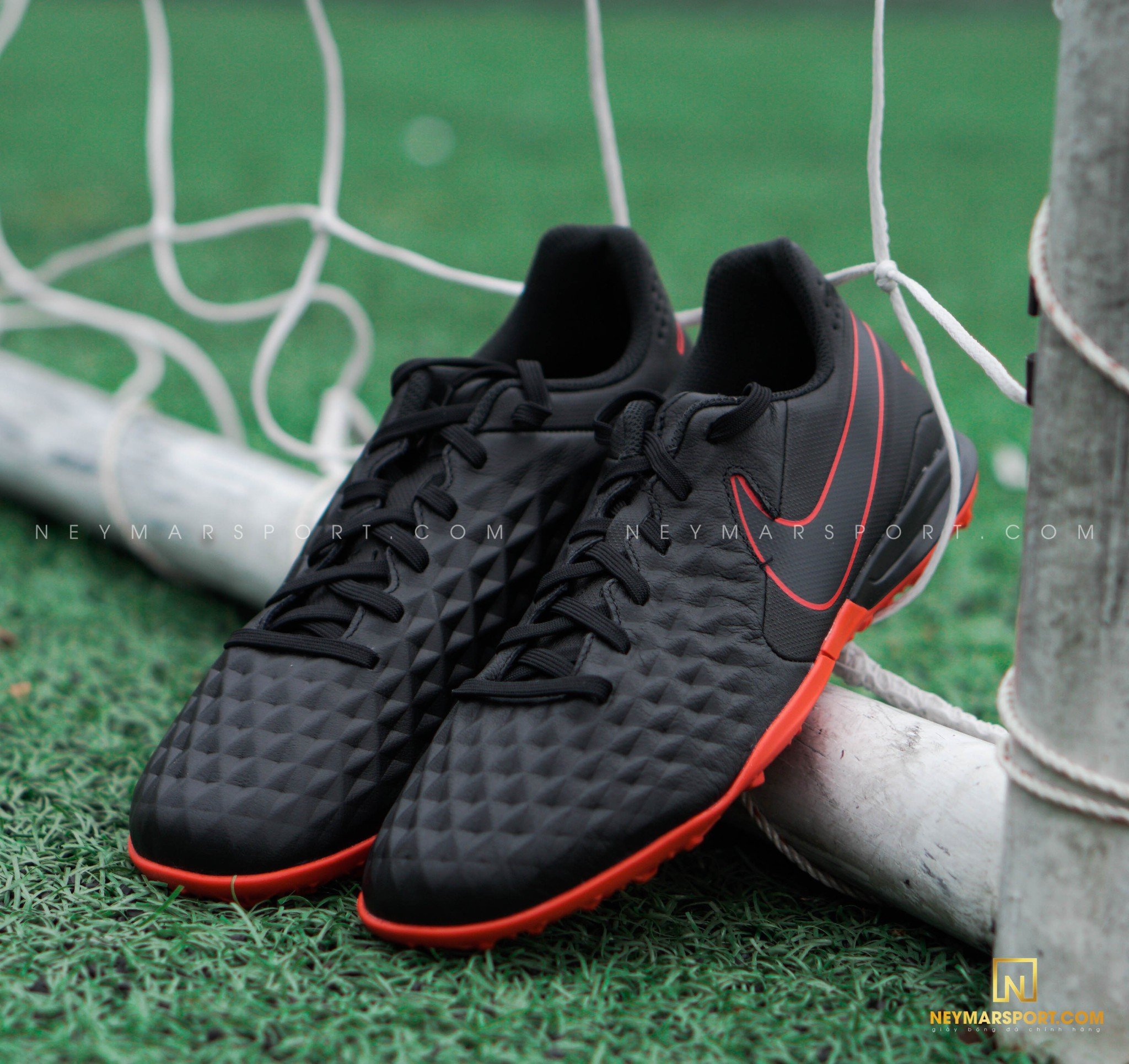 Giày cỏ nhân tạo Nike Tiempo Legend 8 Pro TF Black X Chile Red