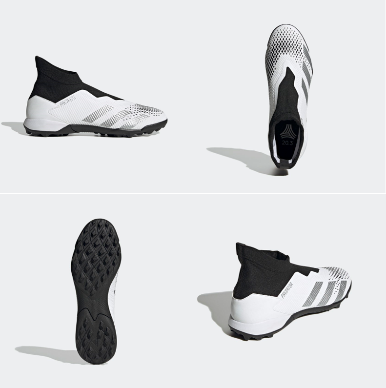 Adidas Predator 20.3 Laceless TF Inflight - Footwear White/Core Black