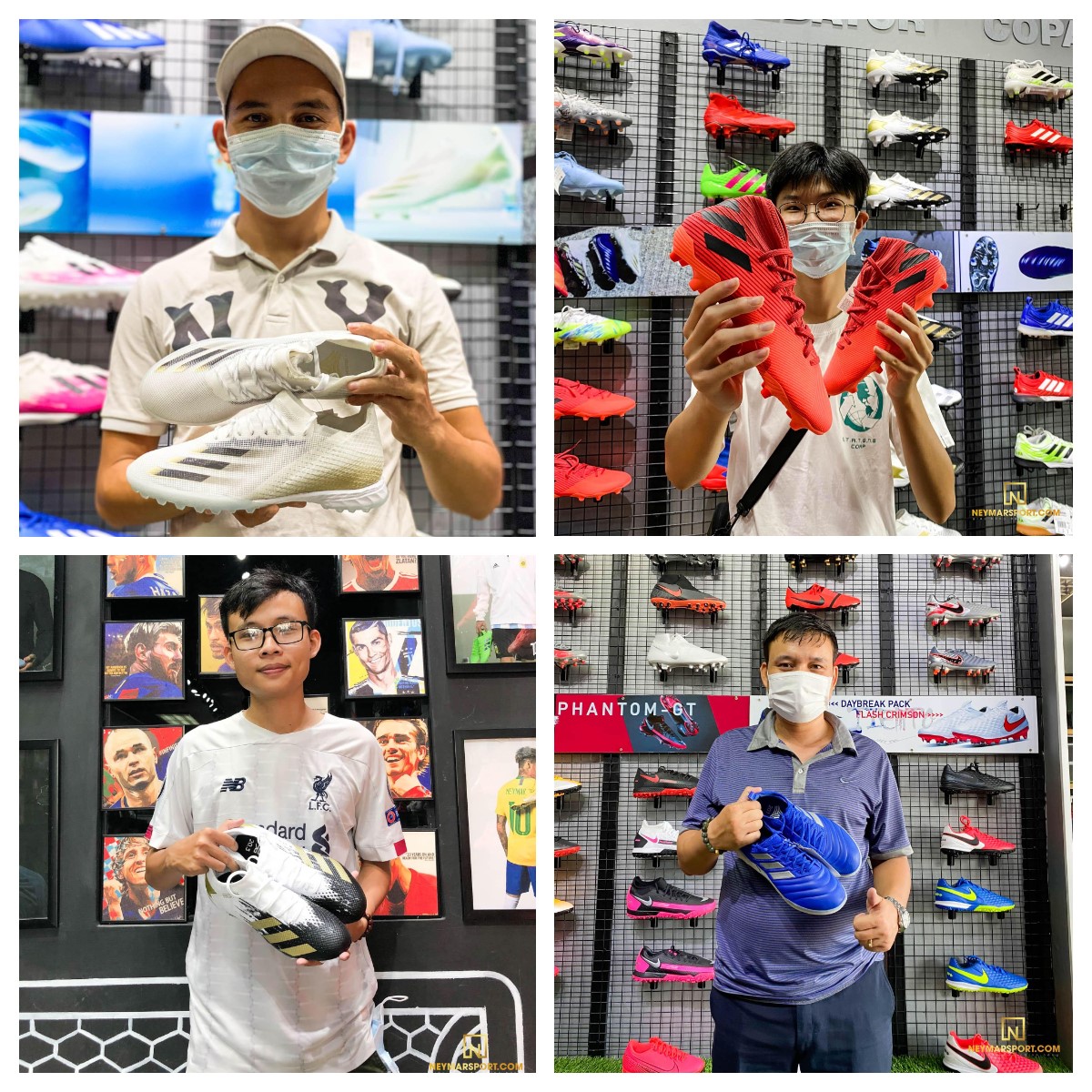 Một số hình ảnh khách hàng Neymarsport mua những dòng giày có dây