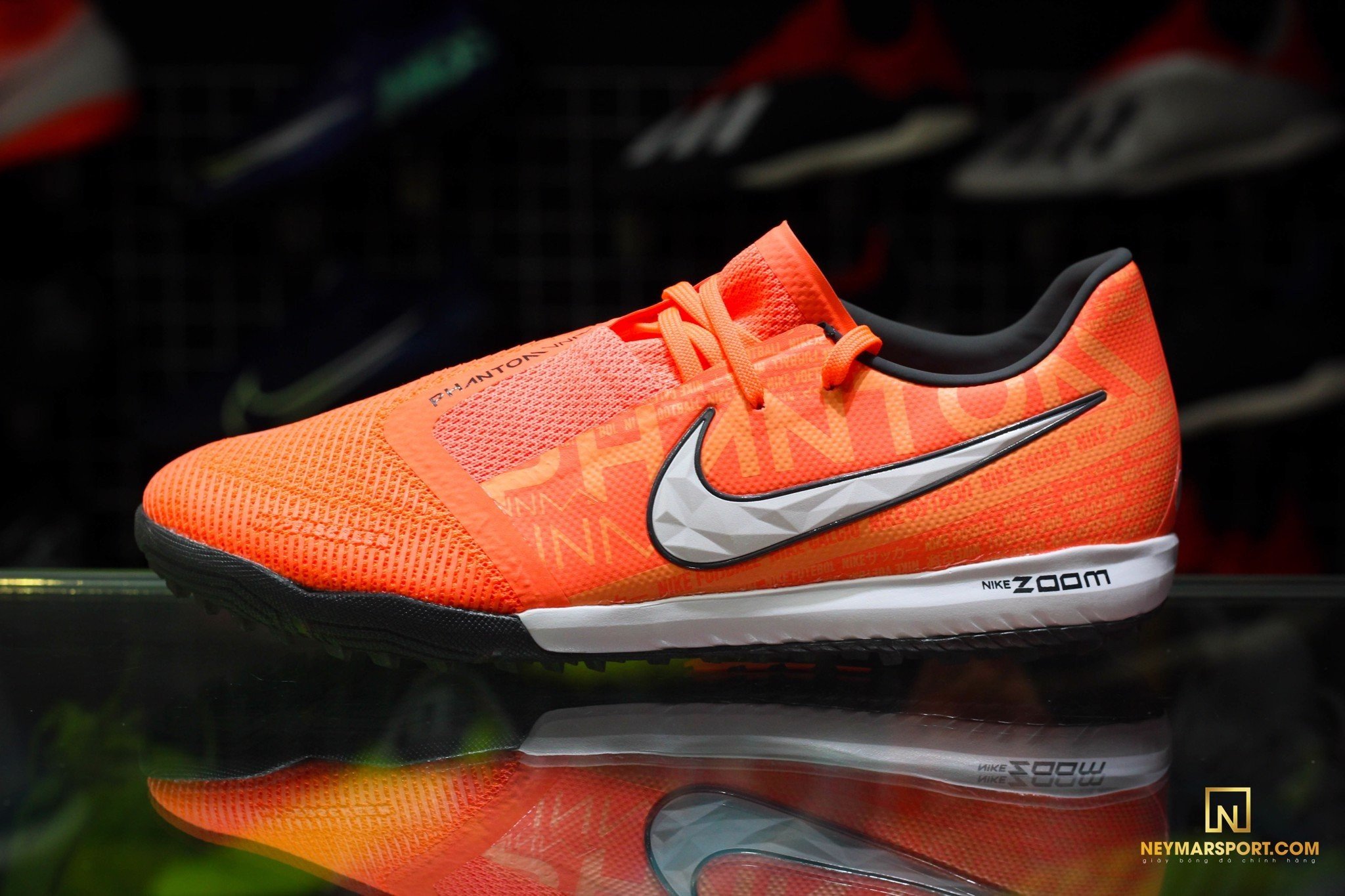 GIÀY ĐÁ BANH NIKE PHANTOM VENOM ZOOM PRO TF FIRE - BRIGHT MANGO/WHITE/ORANGE PULSE