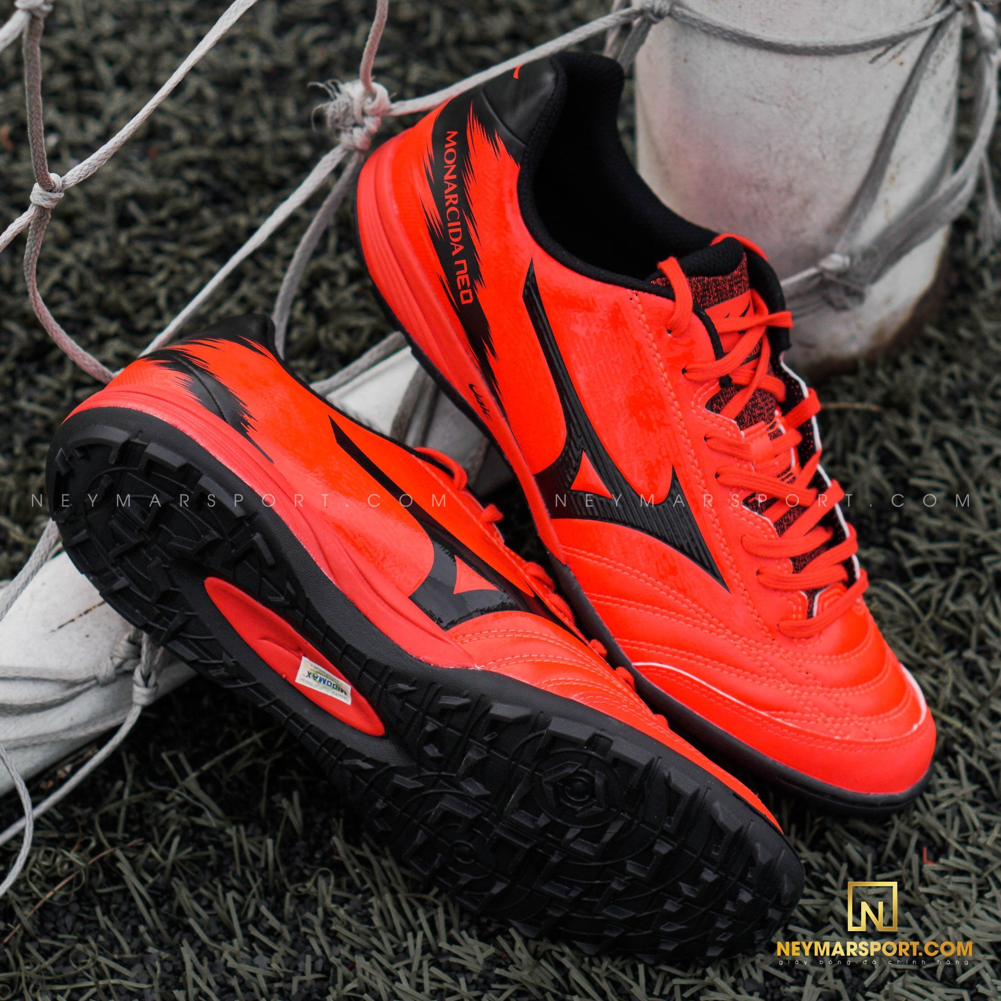 Giày đá bóng Mizuno Monarcida Neo Sala Pro TF - Ignition Red/Black