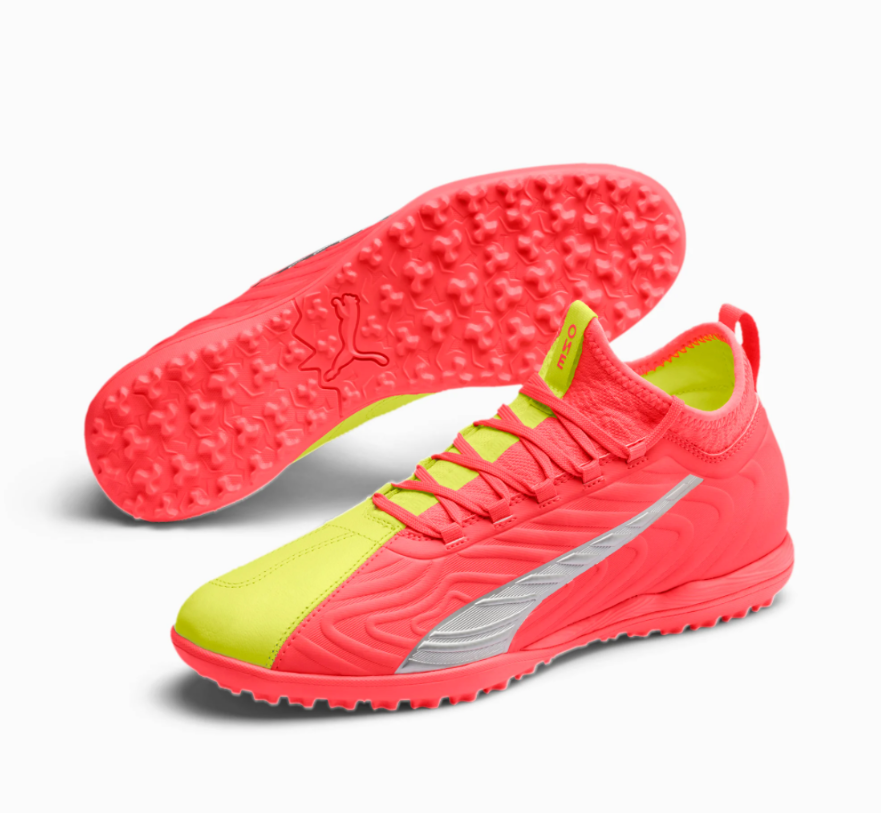 Giày cỏ nhân tạo PUMA One 20.3 TF Rise - Energy Peach/Fizzy Yellow/PUMA Aged Silver