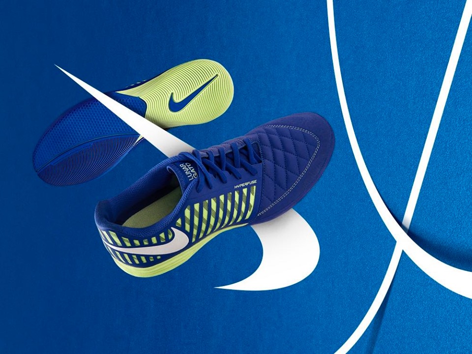 Giày đá banh Nike Lunargato II IC Skycourt - Hyper Blue / White / Barely Volt 