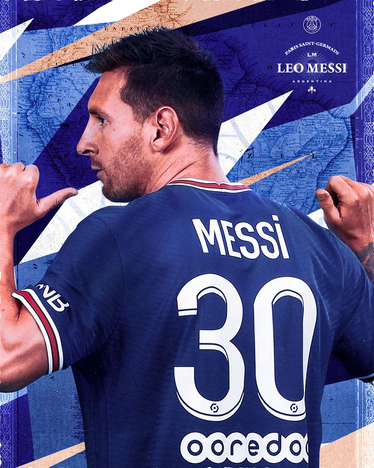 Lionel Messi trong màu áo mới tại PSG