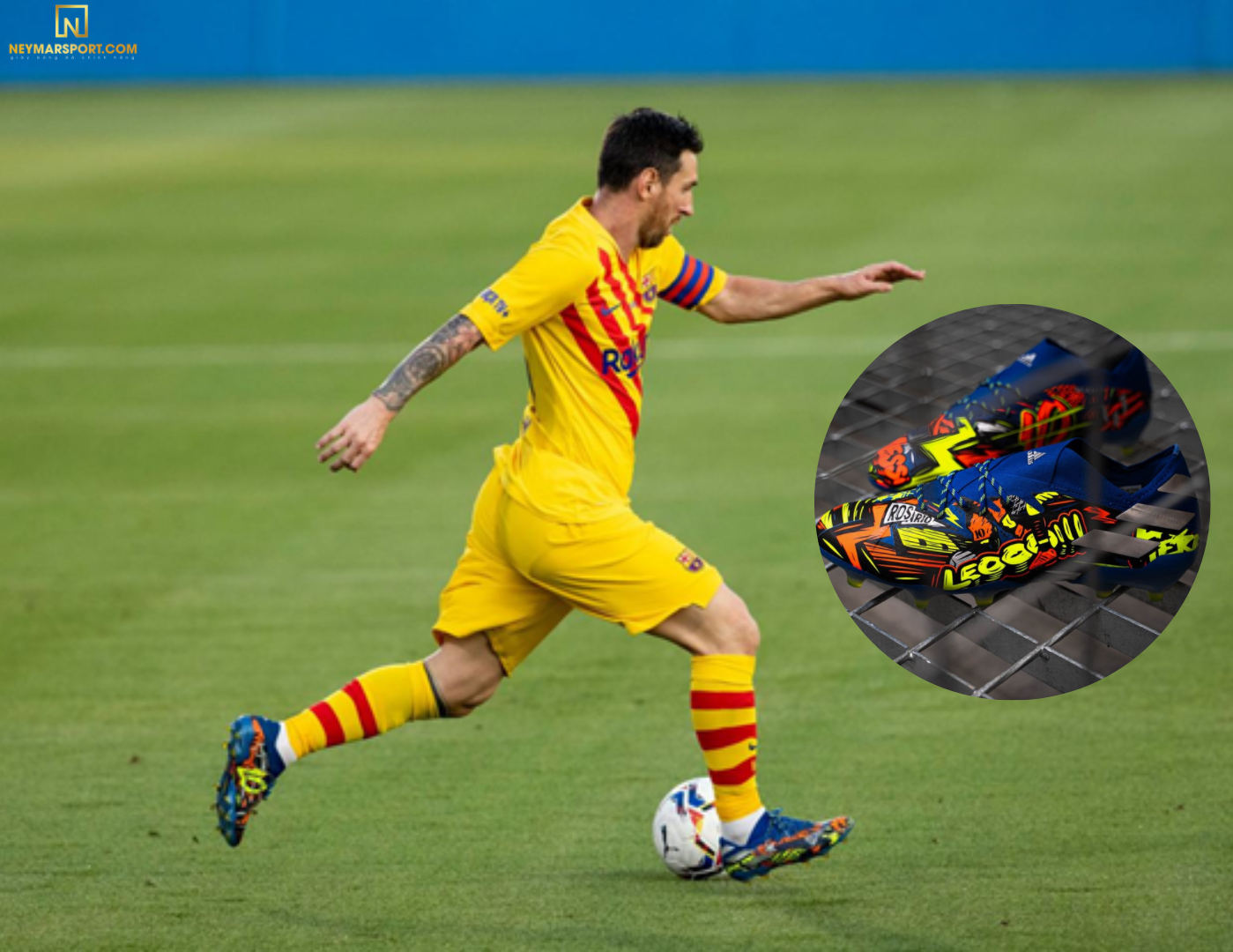 Lionel Messi mang giày đá banh adidas Nemeziz Messi Copa Pack 19.1
