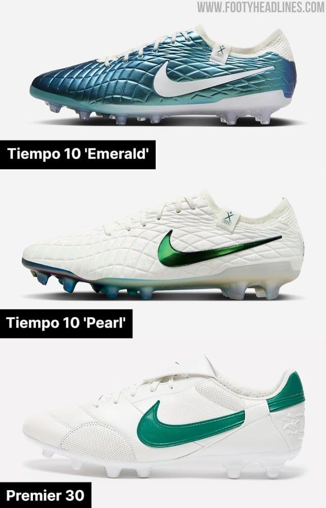 nike tiempo emerald pearl