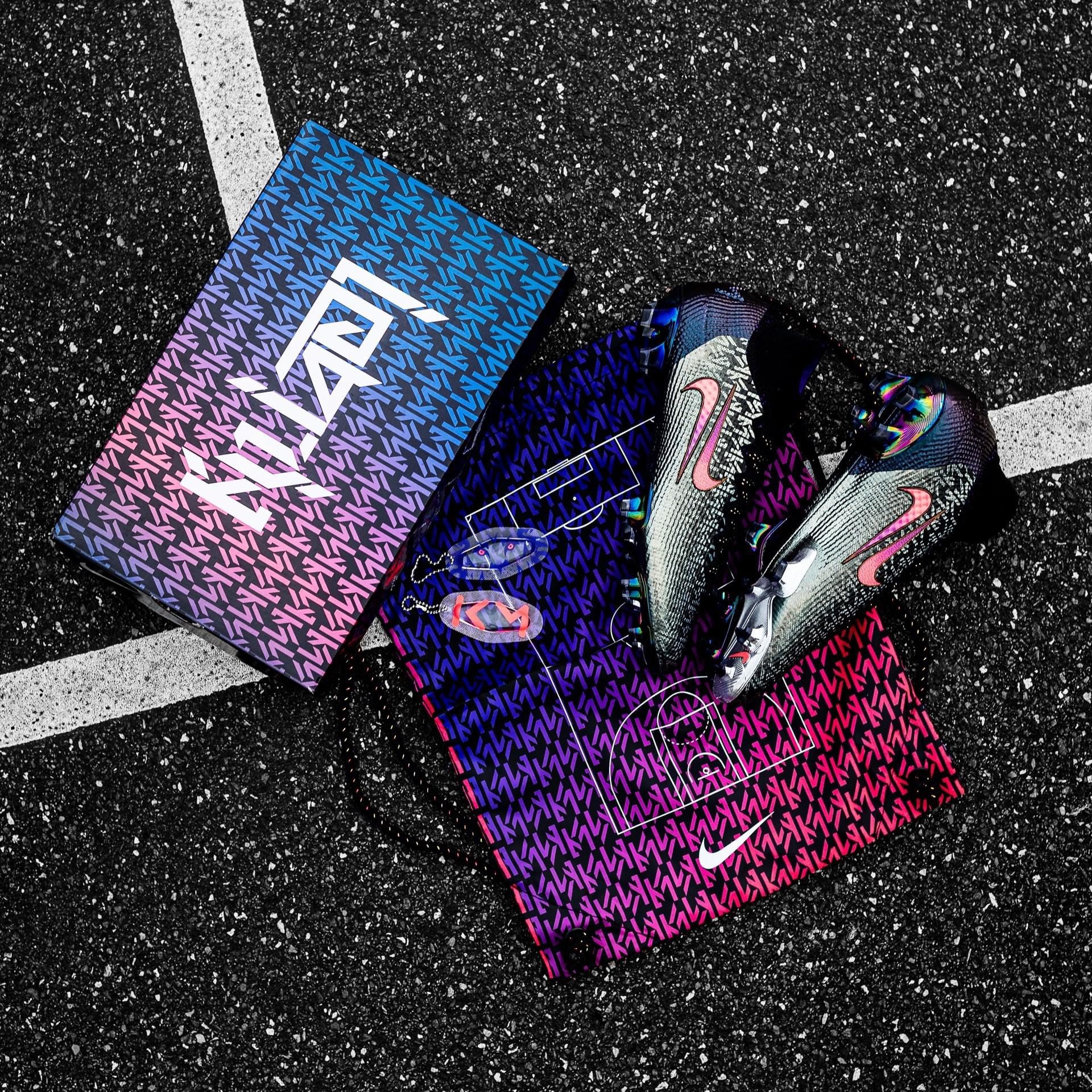 Colorful packaging for the LBJ x KM “Chosen 2” Collection