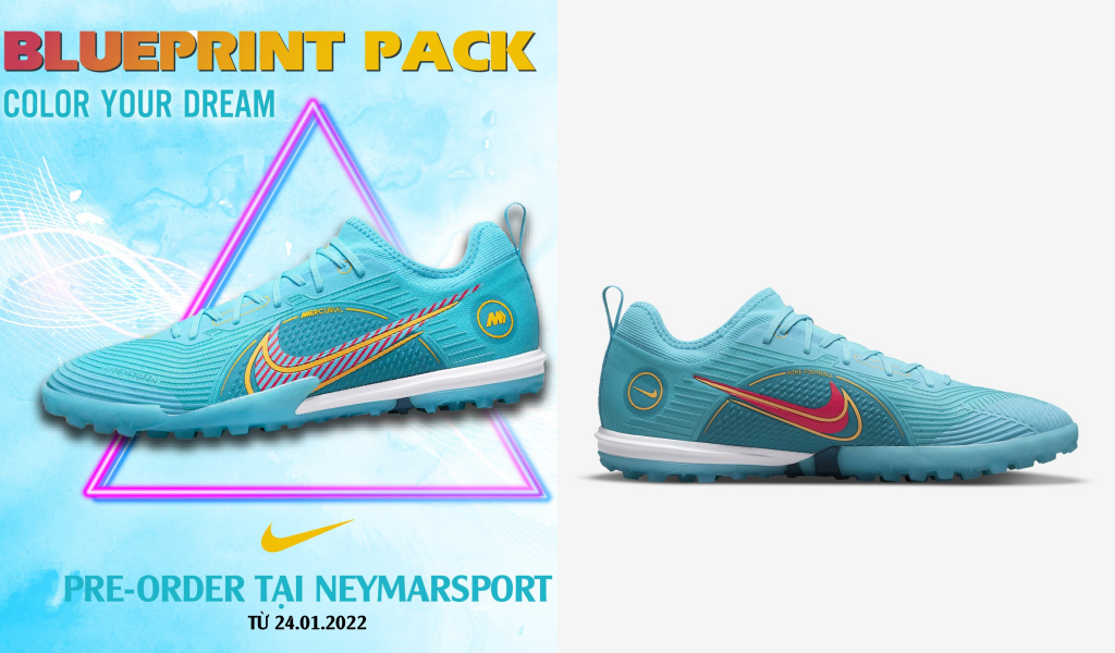 Neymarsport sắp lên kệ phiên bản hot nhất - Nike Mercurial Vapor 14 Pro TF 'Blueprint'