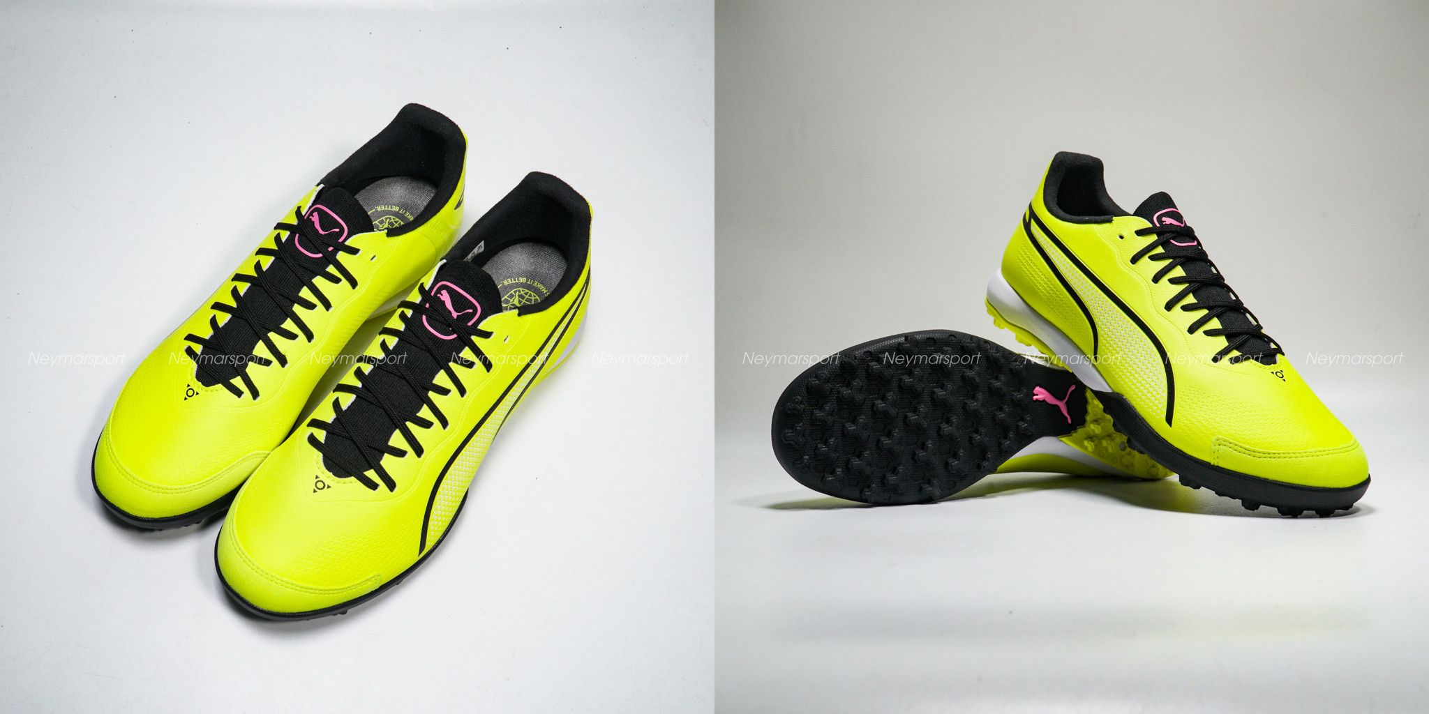 Giày đá bóng PUMA King Pro TT Phenomenal - Electric Lime/PUMA Black/Poison  Pink 107255-03
